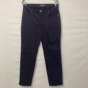 Lee Women' s Size 8 Medium Straight Relaxed Fit Mid Rise Leg Jeans Color Purple